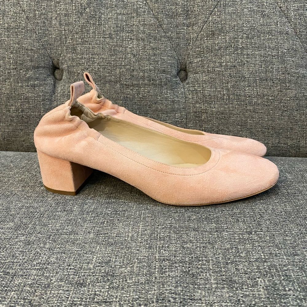 Everlane The Day Heel Pink Suede Women Size 10 - Picture 2 of 13